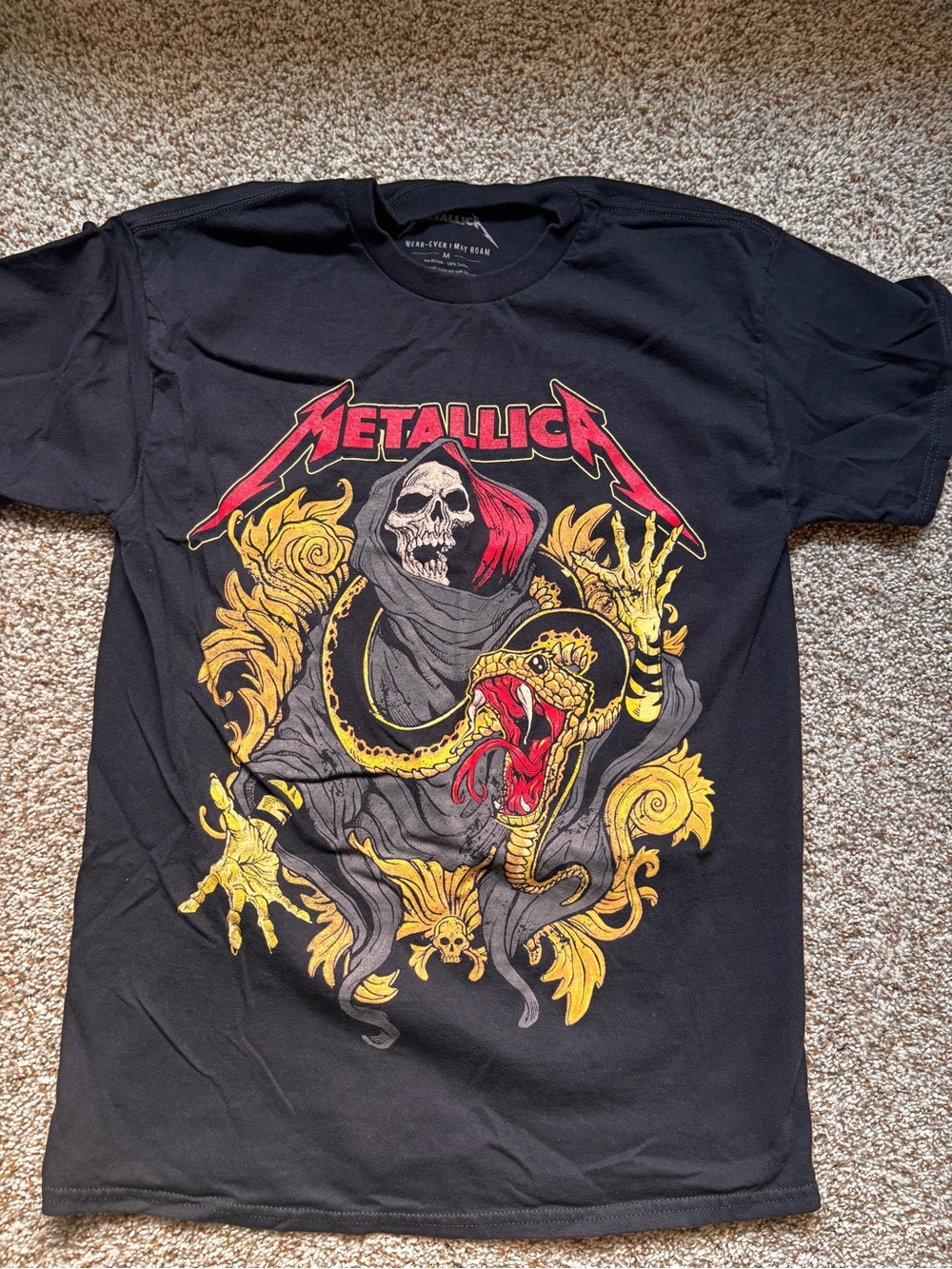 Metallica Black Short Sleeve 2024 concert tshirt